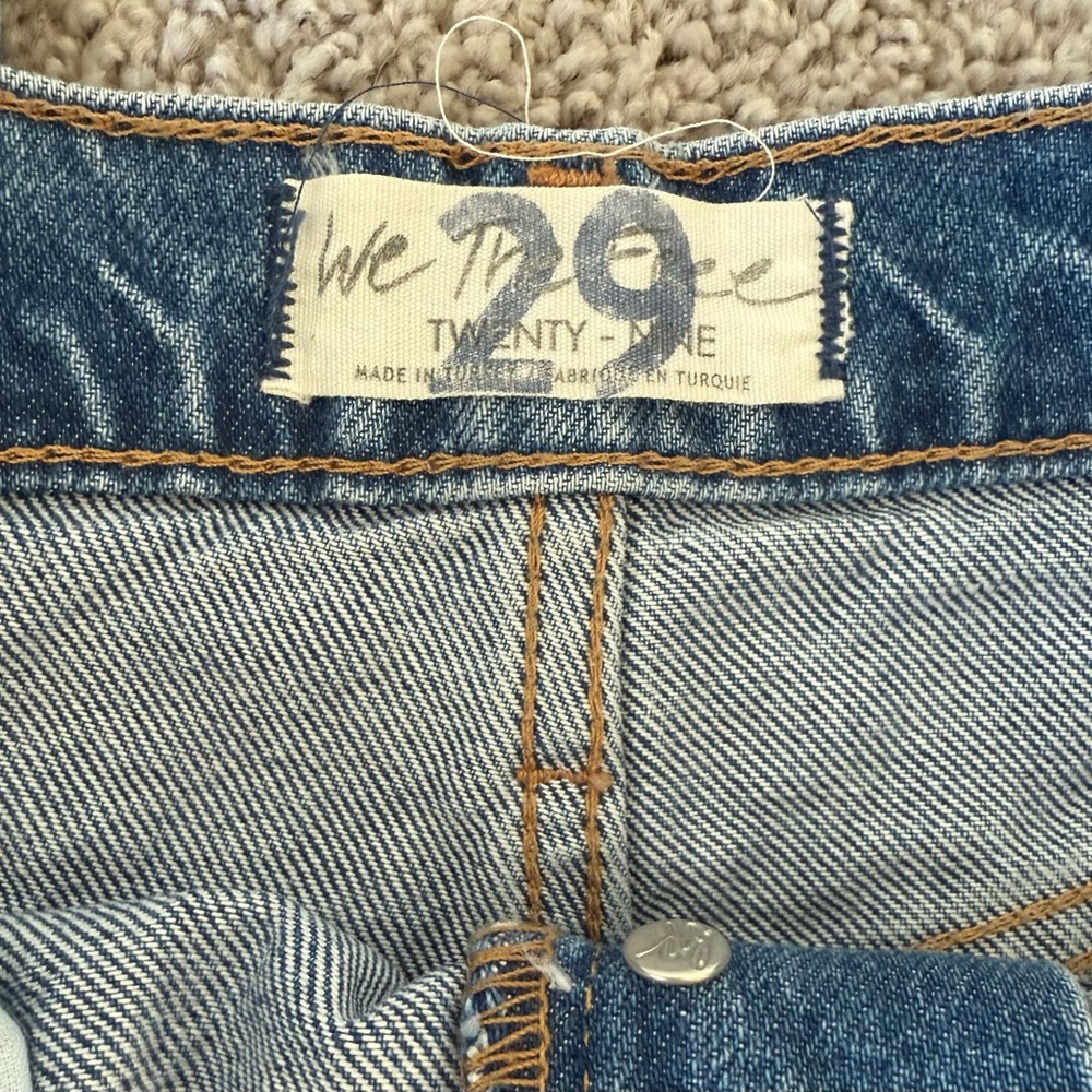 Free People We The Free Tapered Baggy Boyfriend Distressed Jeans Women's 29 - Picture 8 of 9